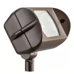 1 W Bi-Pin Halogen Textured Architectural Bronze Aluminum Adjustable Wide Flood Light | KIC15395AZT