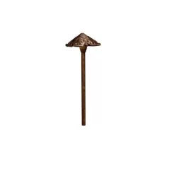 1 W Wedge T5 Incandescent Textured Tannery Bronze Aluminum Path Light | KIC15437TZT