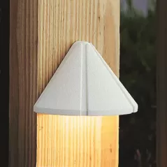 0.86 W 2700K Integrated LED Textured White Aluminum Mini Deck Light | KIC15765WHT27R