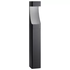 11.6 W Wedge Incandescent Textured Black Aluminum Textured Bollard Path Light | KIC15848BKT