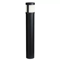 3.57 W 2800K Integrated LED Textured Black Aluminum T-Style Bollard Light | KIC16131BKT28
