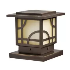 1 W Wedge T5 Incandescent Olde Bronze Brass Deck Post Light | KIC15474OZ