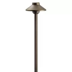 16 W Bi-Pin T3/G4 LED Centennial Brass Stepped Dome Path Light | KIC15505CBR