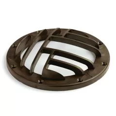 7" x 1.25" Architectural Bronze PPS For 15194 and 15268 Incandescent Well Lights Rock Guard/Glare Shield