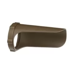 3.25" x 6" Textured Architectural Bronze Polycarbonate For 12 V Landscape Lights Snap-On Landscape Cowl
