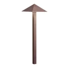 11.4 W 3000K Integrated LED Textured Tannery Bronze Aluminum Path Light | KIC15802TZT30R