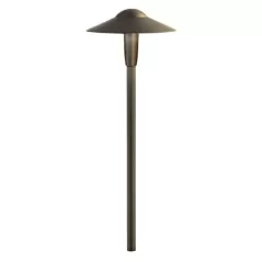 24 W 3000K Integrated LED Centennial Brass Dome Path Light | KIC15810CBR30