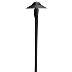 9 W 3000K Integrated LED Textured Black Aluminum Dome Path Light | KIC15870BKT30R