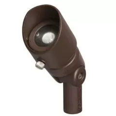 4 W 3000K Integrated LED Textured Architectural Bronze Die-Cast Aluminum 60 Degrees Wide Flood Design Pro Series Accent Light | KIC16005AZT30