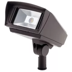 10 W 3000K Integrated LED Textured Architectural Bronze Aluminum 126 Degrees Beam Small Flood Light | KIC16221AZT30