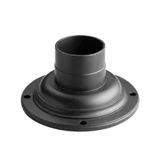 7" x 3.5" Black Cast Aluminum For Outdoor Lights Pedestal Mount
