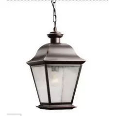 E26 Medium A19 Incandescent Olde Bronze Solid Brass Pendant Light | KIC9809OZ