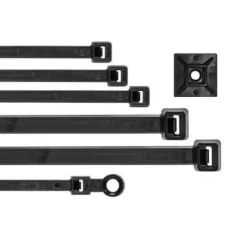 11" Black Nylon Cable Tie | KNG46210UVB