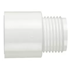 American Granby Hose Adapter, MHT x Slip White PVC/Brass 3/4" | LSCMHT103