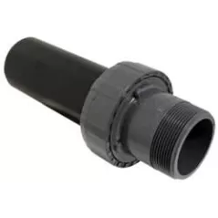 2" HDPE x MIPT Gray HDPE Transition Union | LSCP896020