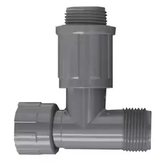 Gray PVC Manifold Tee 1 in. Nut x Male Thread x Male Valve Connection | 1301010