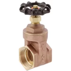 2" Threaded 3.53" Brass 200 psi 514T Series Full Port Gate Valve | MAT514T08X