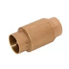 1" Copper Lead-Free Brass 200 psi 525LF Series Spring Loaded Inline Check Valve | MAT525C05LF
