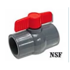 1" Threaded PVC 150 psi at 73 Degrees F Ball Valve | MAT770T05G