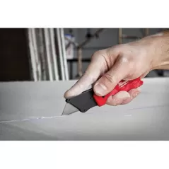 1.27" Steel Blade Plastic Handle Compact Folding Utility Knife | MKE48221500