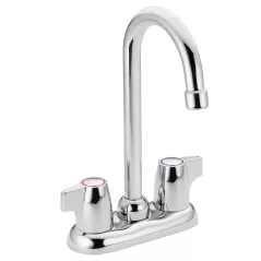 1/2" IPS 10-1/2" Metal Chrome 2-Handle High Arc Bar Faucet | MON4903