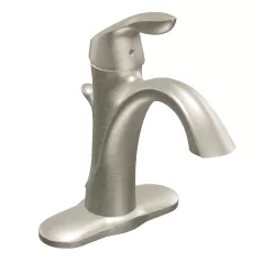 3/8" Compression 6" x 8-3/4" Metal Brushed Nickel 1-Handle High Arc Bathroom Faucet | MON6400BN