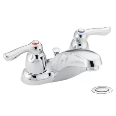 1/2" IPS 6-3/16" x 3-5/16" Metal Chrome 2-Handle Bathroom Faucet | MON64925