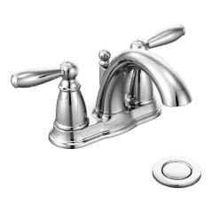 1/2" IPS 10" x 5" Metal Chrome 2-Handle High Arc Bathroom Faucet | MON6610
