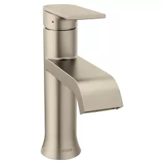 3/8" Compression 5-7/8" x 7-3/8" Metal Brushed Nickel 1-Handle High Arc Bathroom Faucet | MON6702BN