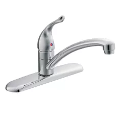 3/8" Compression 8-1/2" Metal Chrome 1-Handle Kitchen Faucet | MON67425