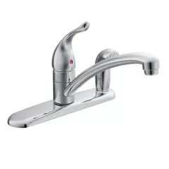 3/8" Compression 8-1/2" Metal Chrome 1-Handle 1-1/8" Deck Kitchen Faucet | MON67434