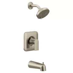 1/2" IPS Copper 4-1/2" Metal Brushed Nickel 1-Handle Eco-Performance Tub/Shower Trim Kit | MONT2473EPBN