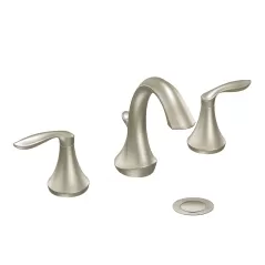 1/2" IPS 6" Metal Brushed Nickel 2-Handle High Arc Bathroom Faucet | MONT6420BN