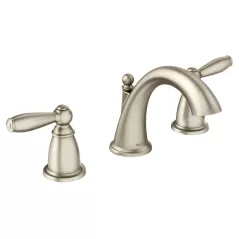 1/2" IPS 5" Metal Brushed Nickel 2-Handle High Arc Bathroom Faucet | MONT6620BN