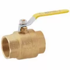 1" Threaded Lead Forged Brass 600 psi Ball Valve | MAT759T05