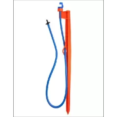 0.195" Barb Blue/Orange 24" Clip Stake Assembly | MXJBME24B