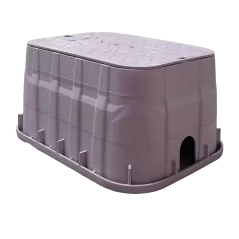 13" x 20" Rectangular Purple Box Reclaimed Water Pro-Spec with Overlapping Purple Cover Jumbo Valve Box | NDB318PBCR