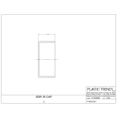 3" Hub White PVC Solvent Weld Drain Cap | NDP3P06
