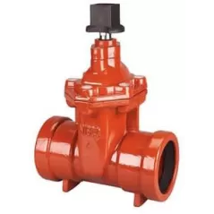 6" Push-On Fusion-Bonded Epoxy Coated Lead-Free Cast Iron 250 psi P-619-RW Series Resilient Wedge Gate Valve | NIBP619RW060