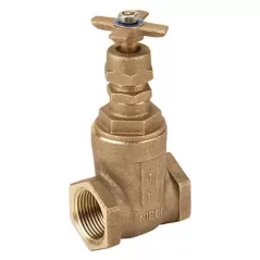 1-1/4" FIPT Bronze 200 psi T-113-K Series Solid Wedge Gate Valve | NIBT113K012