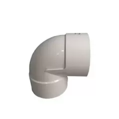 8" Hub PVC P Series SDR-35 90 Degrees 1/4 Bend Short Turn Vent Solvent Weld Sewer Elbow | 8P02