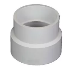 8" x 6" Hub White PVC Solvent Weld Reducing Coupling | NDP8P07