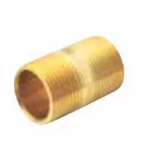 1-1/4" x 2-1/2" Male Threaded Lead-Free Brass Schedule 40 Pipe Nipple | NPZ012X025
