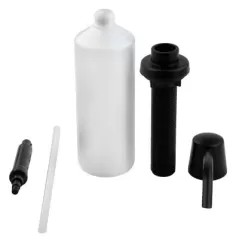 14-19/32" Matte Black Metal Lita Series Soap/Lotion Dispenser | PPF920124B