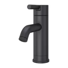 1/2" NPSM 6-11/16" Metal Matte Black Single Control Contempra Series Bathroom Faucet | PPFLG42NB00