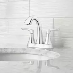 9-9/32" x 6-3/4" Metal Polished Chrome 2-Handle Weller Series Centerset Bathroom Faucet | PPFLG48WR0C