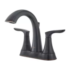 9-9/32" x 6-3/4" Metal Tuscan Bronze 2-Handle Weller Series Centerset Bathroom Faucet | PPFLG48WR0Y