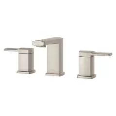 1/2" NPSM 4-5/8" Metal Brushed Nickel 2-Handle Deckard Series Widespread Bathroom Faucet | PPFLG49DAPK