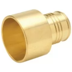 1-1/4" Male Sweat x Barb Lead-Free Brass Sweat Adapter | PXFMCA012B