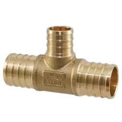 1" x 1" x 3/4" PEX Lead-Free Bronze NP11R-LF Series Insert Tee | PXFT131BZ